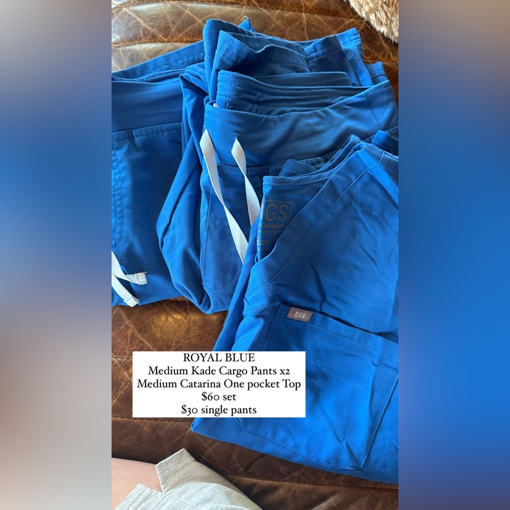 Figs Scrubs, used, great condition. Washed, disinfected and hung to dry.